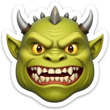 Orc teeth emoji sticker