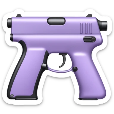 Pale purple gun sticker