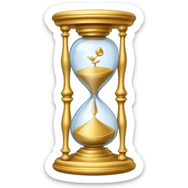 fancy ornate disney hourglass sticker