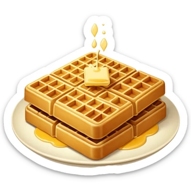 Waffles sticker
