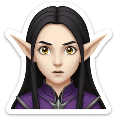 Dark elf sticker