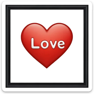 Creat a sign saying I love arman with a black guys  sticker