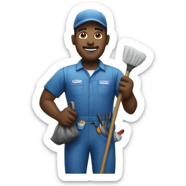 Janitor sticker