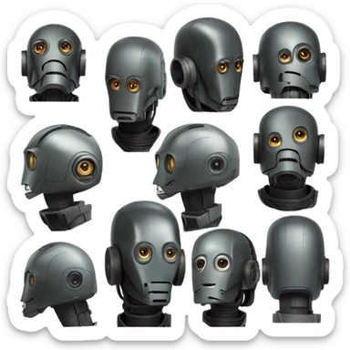 Head of the K2SO Droid From Star Wars Rogue One sticker