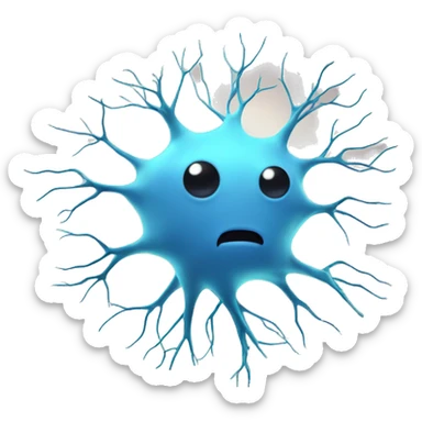 kawaii nerve cell  sticker