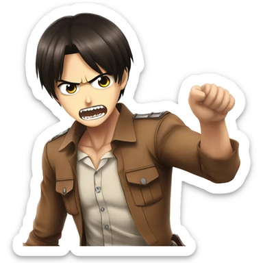 Eren yeager attack titan sticker