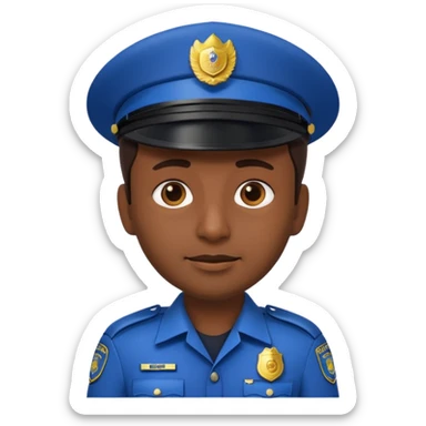 INDIAN POLICE OFFICER 3D EMOJI sticker