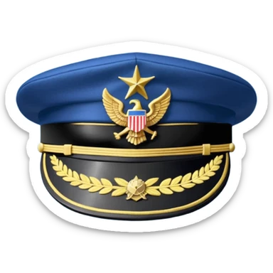 American legion service cap sticker