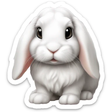 mini lop rabbit sticker