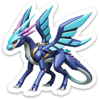Meloetta-Genesect-Zekrom-Kyurem-Dialga-Suicune-Pteromon-hybrid sticker