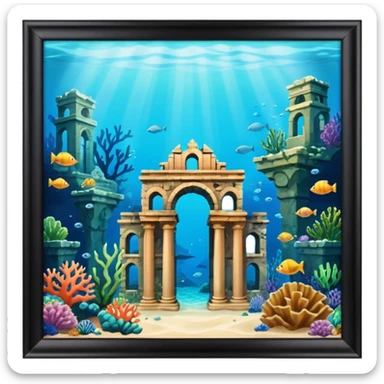 The Lost Island of Atlantis sticker