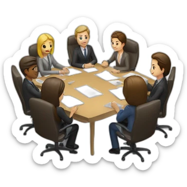 Work meeting sticker