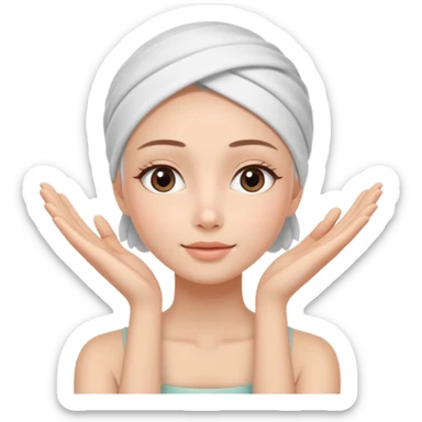 Minimal wellness-style emoji showing skin tightening,
a hand gently lifting and supporting facial skin upward,
subtle lifting gesture, smooth contours,
natural and calm look, non-medical, non-cosmetic,
no makeup, no injections, no surgery,
clean, modern, trustworthy wellness aesthetic sticker