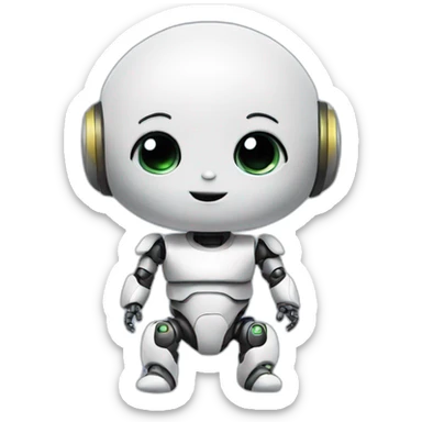 Robot baby sticker