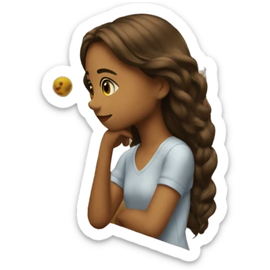 girl watching at masterpiece sticker