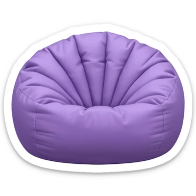 Light pastel  purple bean bag sticker
