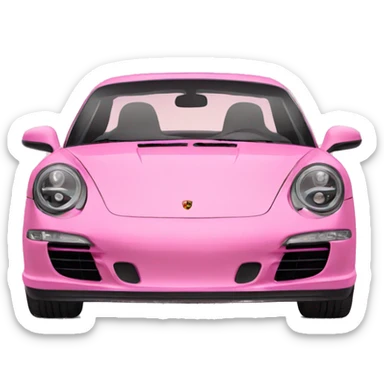 porsche pink sticker