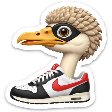 emojis.com ostrich-in-sneakers sticker