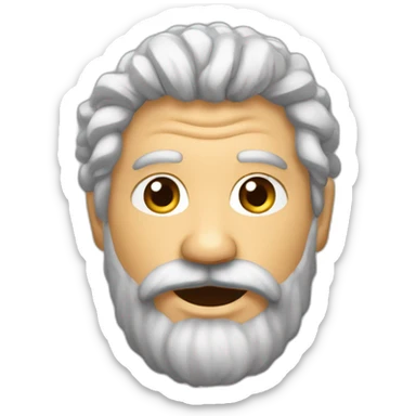 Un métisse avec des cheveux crépus une petite barbe en forme de bouc sticker