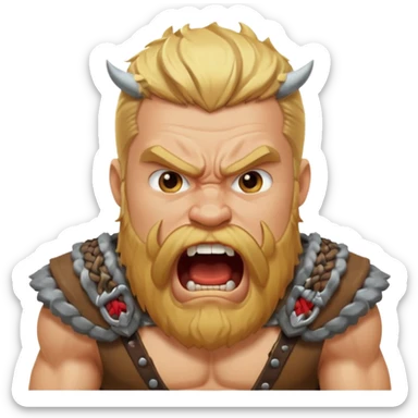 un vichingo che urla sticker