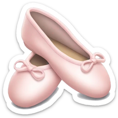 Pale pink ballet shoes sticker