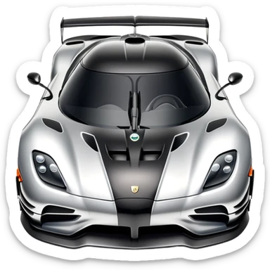 Koenigsegg One:1 hypercar sticker