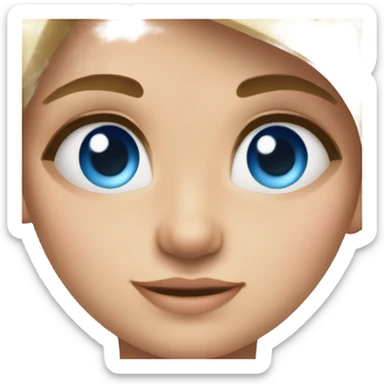 beautiful daughter, blue eyes sticker