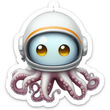 octopus astronaut sticker