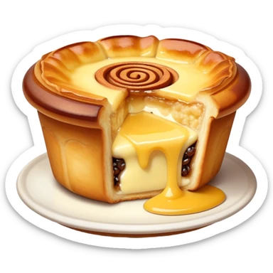 A portuguese pastel de nata  sticker