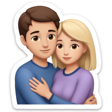 intimate moment between lovers sticker