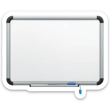 whiteboard in classroom mounted on wall sticker