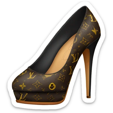 Lv high heels sticker
