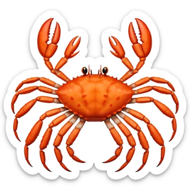 Female Alaska king crab  sticker