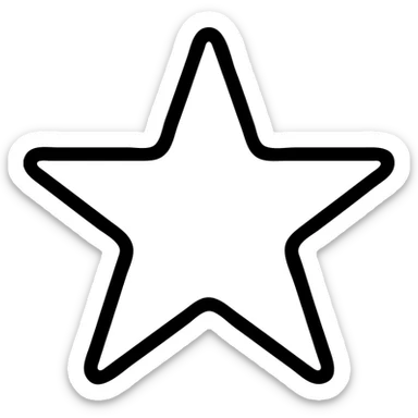 small gold star outlined icon representing perfection on a glossy black premium car body, clean lines, subtle reflections, modern and simple sticker