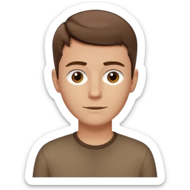 Neil Fanning with brown shirt sticker