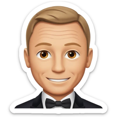 James Bond exactly similar to daniel craig sticker