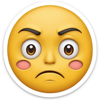 Disgust emoji sticker