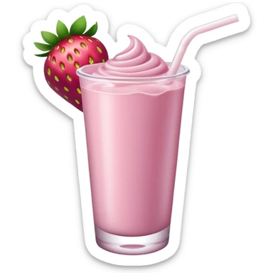 strawberry mauve milk sticker
