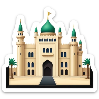 the prince's palace in Riyadh. sticker
