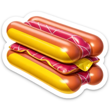  SPAM meat jeff koons style inflatable abstract art sculpture  sticker