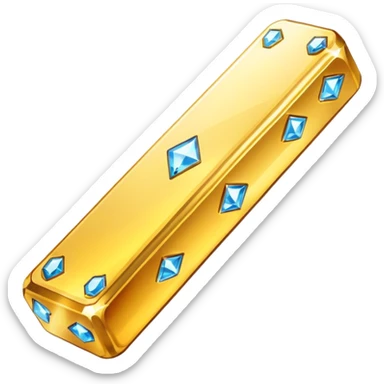 create a golden diamond bar emoji  the most attractive any one or all of them ill choose it should be fully golden sticker