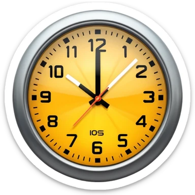 A close-up of a clock with sharply defined numbers and glowing hands, captured in dramatic lighting. The second hand is blurred into multiple trailing streaks to show rapid ticking, creating a sense of urgency and fast-passing time. sticker