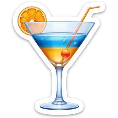 cocktail glass sticker