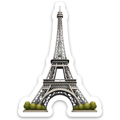 Eiffel Tower "Bonjour" sticker