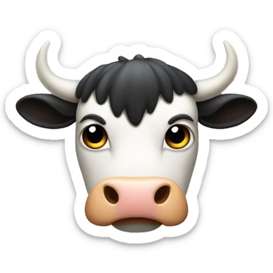 Angry moo Deng sticker