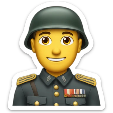 Soldat allemand de la seconde guerre mondiale sticker