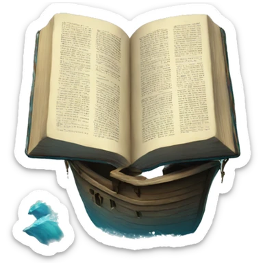 Bible in the ocean sticker