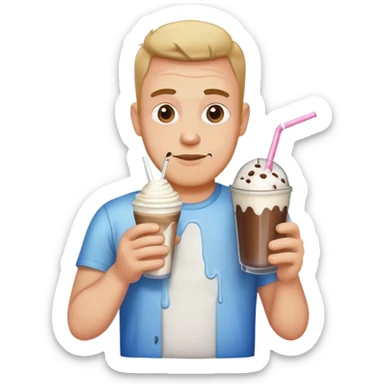 Dad spilled milkshake sticker