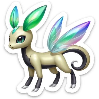 Meloetta-Inteleon-Gabite-Palkia-Pokémon-Fakémon-fusion-hybrid-creature sticker