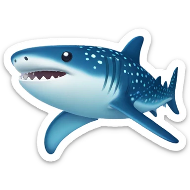 Whale shark cute sticker
